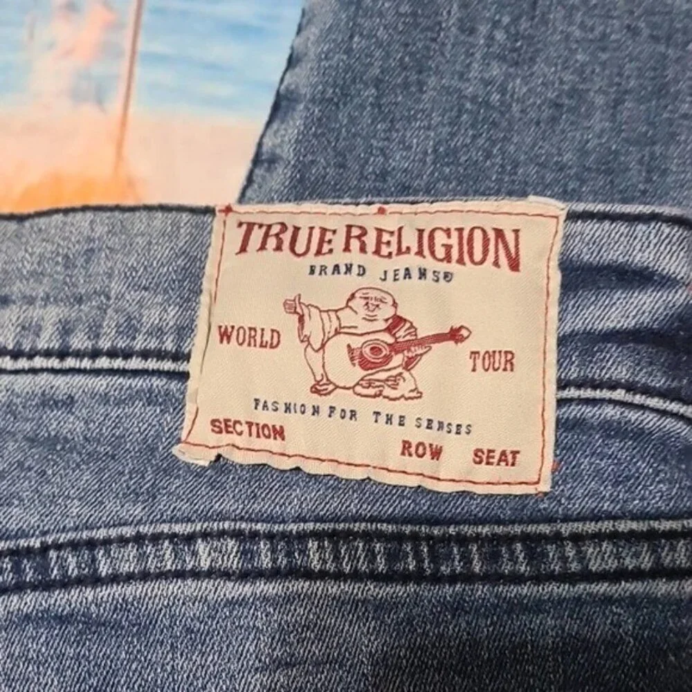 True Religion Rocco Relaxed Skinny Jeans Size 38x33 New